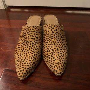 Leopard Print Mules